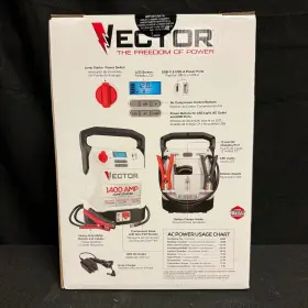 Vecj14c Vector Brand New 1400 Amp Jump Starter/compressor/usb And Ac Power #3