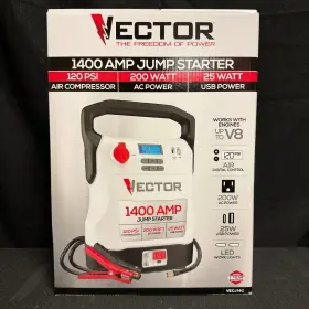 Vecj14c Vector Brand New 1400 Amp Jump Starter/compressor/usb And Ac Power