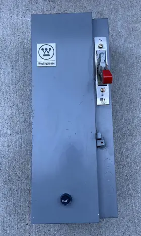 A203s1a Westinghouse Size 1 A200 Starter 30a Disconnect Combination Enclosure
