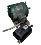 Westinghouse 1HP Induction Motor & De-ion Linestarter 220V 440V Vintage 204 Fr. Fixed Price $59.95.