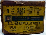 Square D 8536-A02S Ac Magnetic Starter. Fixed Price $126.97.