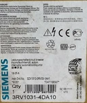 Siemens 3RV1031-4DA10 Motor Starter. Fixed Price $309.54.
