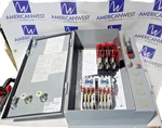 New Eaton ECN3612AAC Size Outdoor 30A 600V Reversing Combination Starter 3R. Fixed Price $895.00.