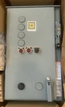 New Square D 8738SCA22 Size 1 Reversing Combination Motor Starter 8736SCO8H300S. Fixed Price $1498.00.