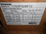 Siemens 17DSF92BF12 Nema Size Combo Motor Starter. Fixed Price $500.00.