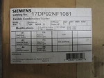Siemens 17PD92NF1081, Size Fusible 240V 3 Pole Combo Mag Starter Nema 12- New. Fixed Price $350.00.
