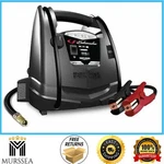 1000 Peak Amp Portable Power And Jump Starter With Air Compressor 12V. Fixed Price $77.99.