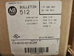 Allen Bradley 512-BDCD-EC1B-24R Combination Starter W/disconnect Nema Size. Fixed Price $950.00.