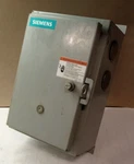 Siemens Size Enclosed Motor Starter 18 Amp 600 Vac 120/240 Coil 14CSD320A. Fixed Price $125.99.