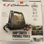 Schumacher 1000 Amp Battery Jump Starter W/ Air Compressor, (SJ1330). Fixed Price $72.99.