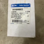 Eaton Starter Nema Size AN16AN0CC 480V Coil 9 Amp Brand New. Fixed Price $489.95.