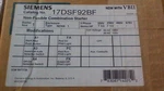Siemens 17DSF92BF Size 120 V Non Fusible Combo Starter Nema Lg. Fixed Price $399.99.