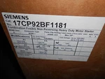 Siemens 17CP92BF1181 Nema Size Combo Motor Starter *S3. Fixed Price $400.00.