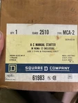 2510MCA2 Square D Series Ac Manual Motor Starter In Enclosure. Fixed Price $235.00.